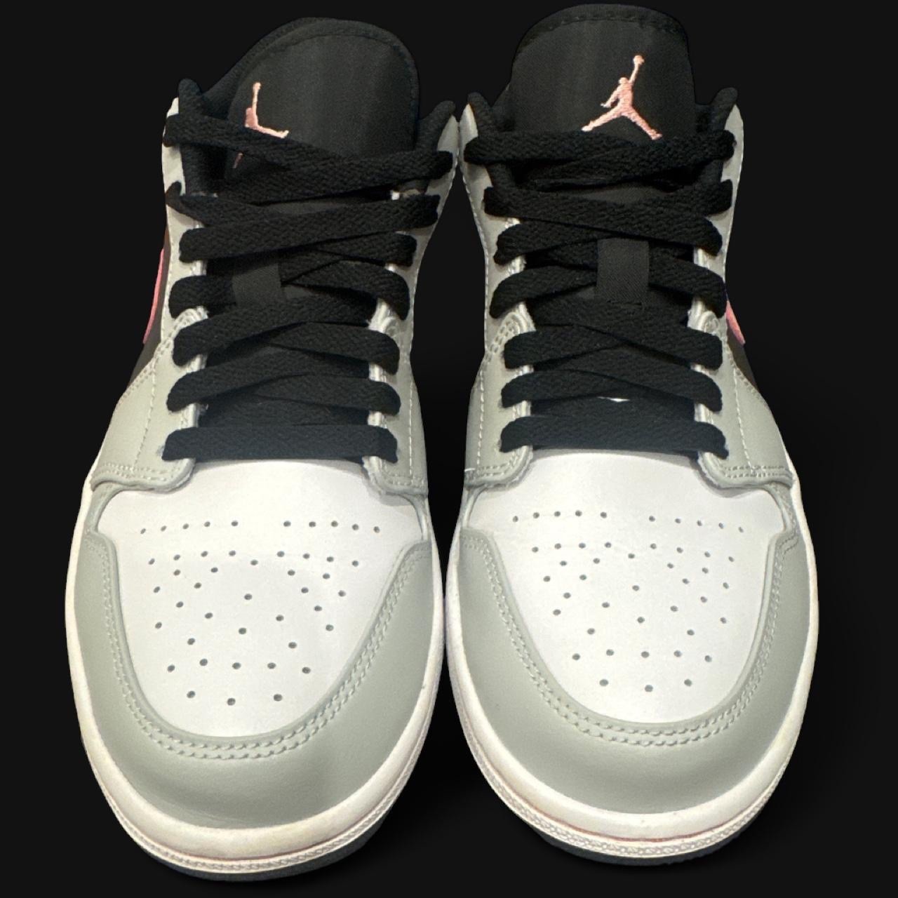 Jordan 1 Low Grey Fog Bleached Coral size 8