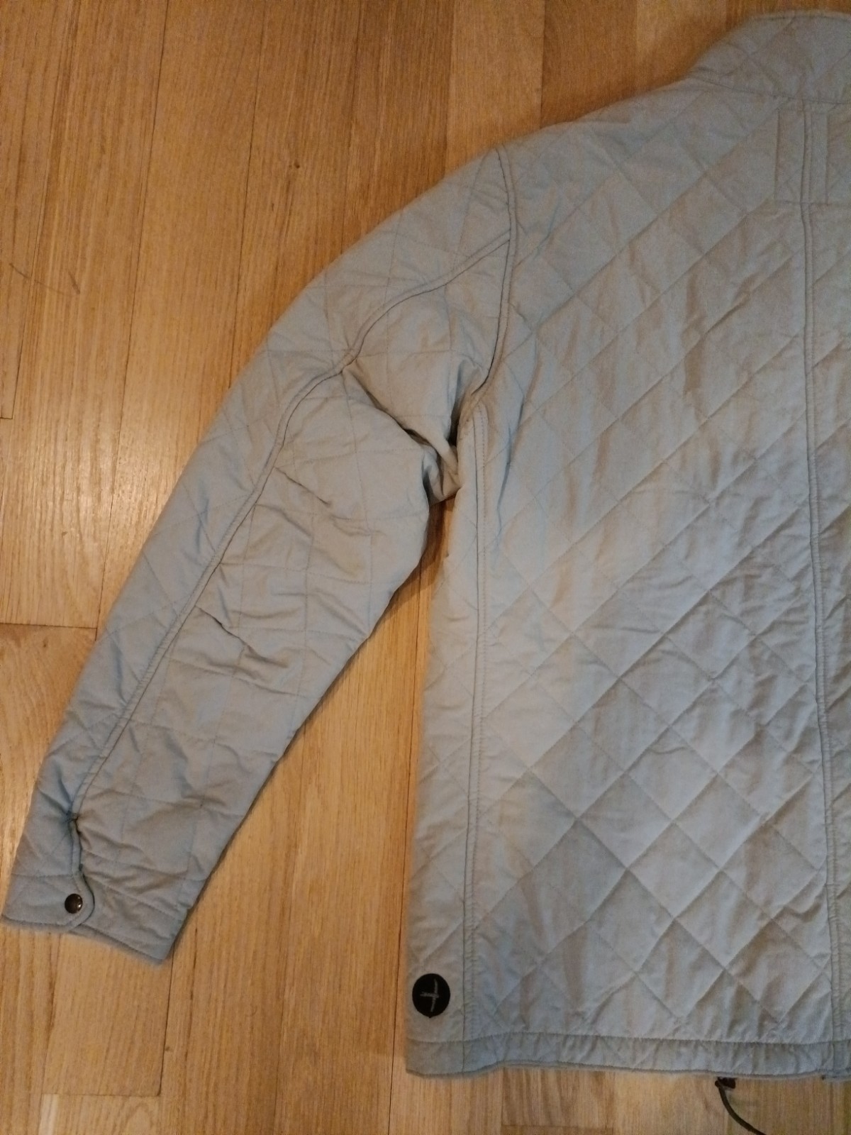 Relwen Quilted Insulated Tanker Snap Jacket Size 2XL Stone Gray Outdoors Hiking