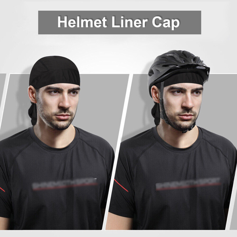Cooling Durag Du-rag Wave Cap Hat Doo Rag Biker Bandana Head Wrap Skull Cap