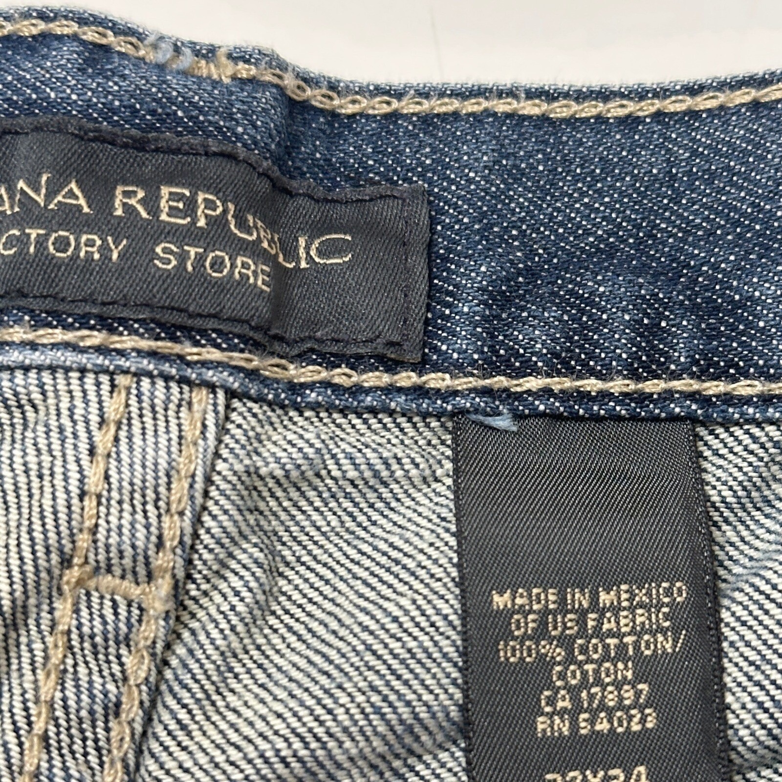Banana Republic Jeans Button Fly Straight Leg Denim Pants Mens 32×32 Classic