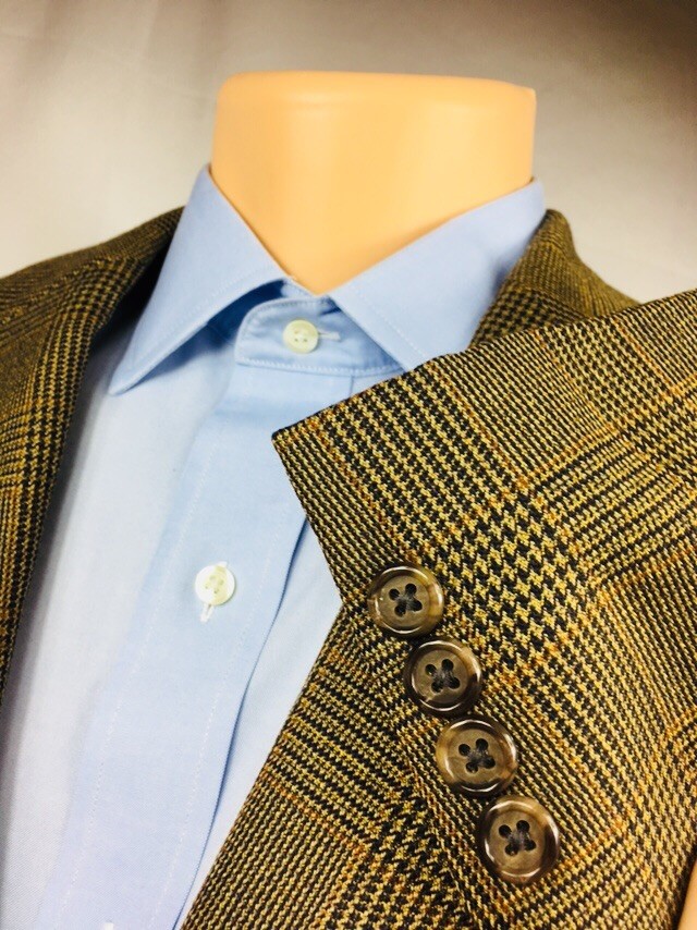 BROOKS BROTHERS Men’s 100% Wool Herringbone Tweed Blazer Sport Coat Brown 41T