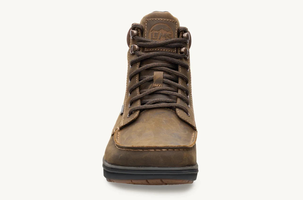 🧡NIB*Lems Boulder Boot Grip Waterproof Men’s Size 10 Full-Grain Oiled Leather🧡