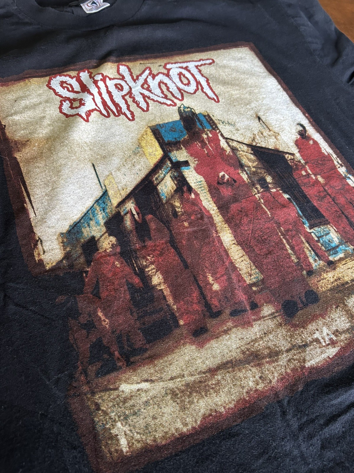 Slipknot band vintage 1999 Group Photo T-shirt XL Delta Blue Grape Stone Sour