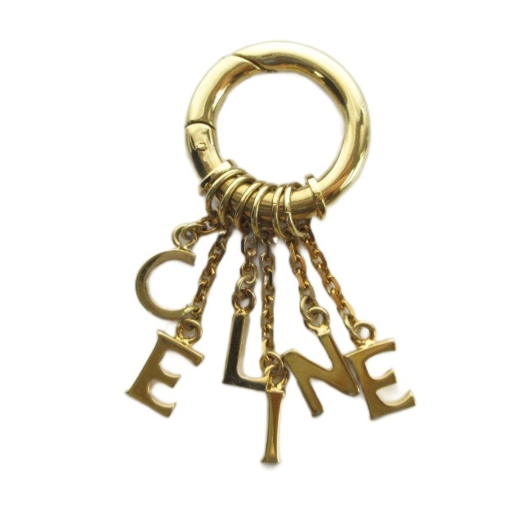 Celine Bag Charm Strap Logo Gold Color Used e13cafd68cc3cf16b124035622e3abd1