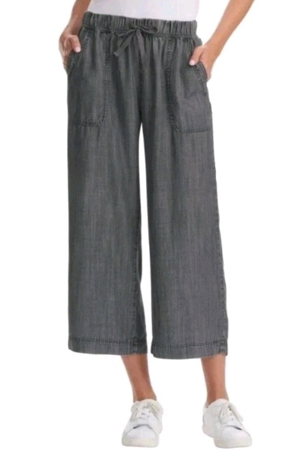SPLENDID LADIES’ WIDE LEG CROP PANT, 100% LYOCELL