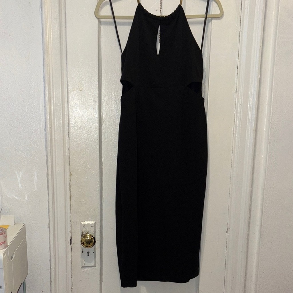 bebe Black Backless Dress