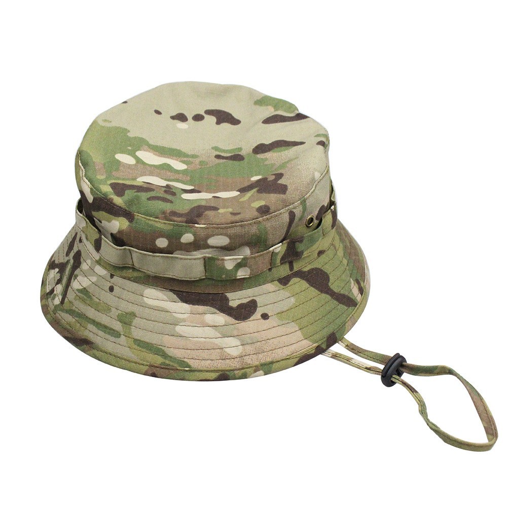 TACTICAL BOONEY HAT Camo Bucket Cap Outdoor Hiking Fishing Sun Hat Adjustable