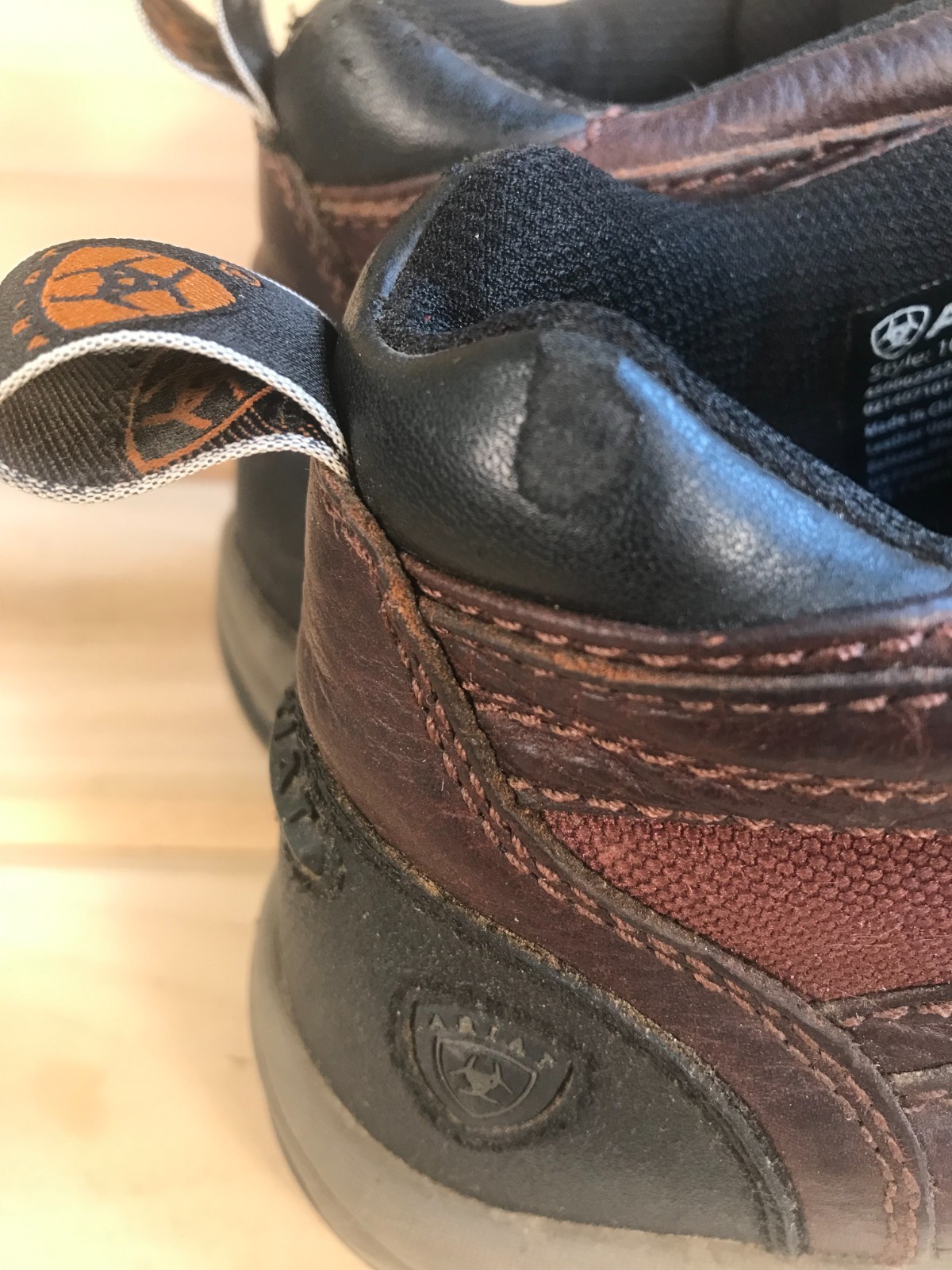 Ariat ATS Hiking Boots Mid Top Size 7B Leather Rubber 10004138