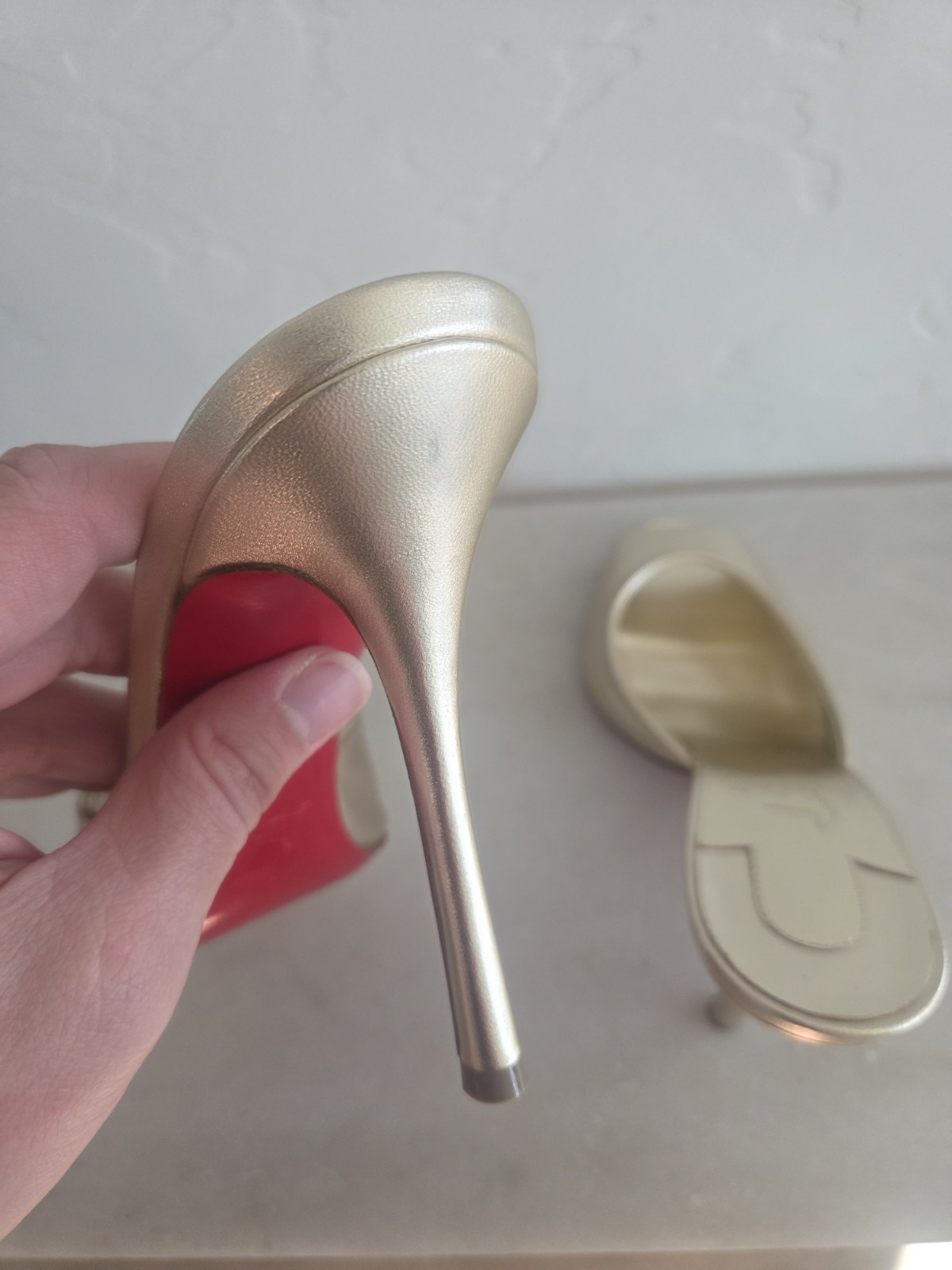 Christian Louboutin Peep Toe Heels