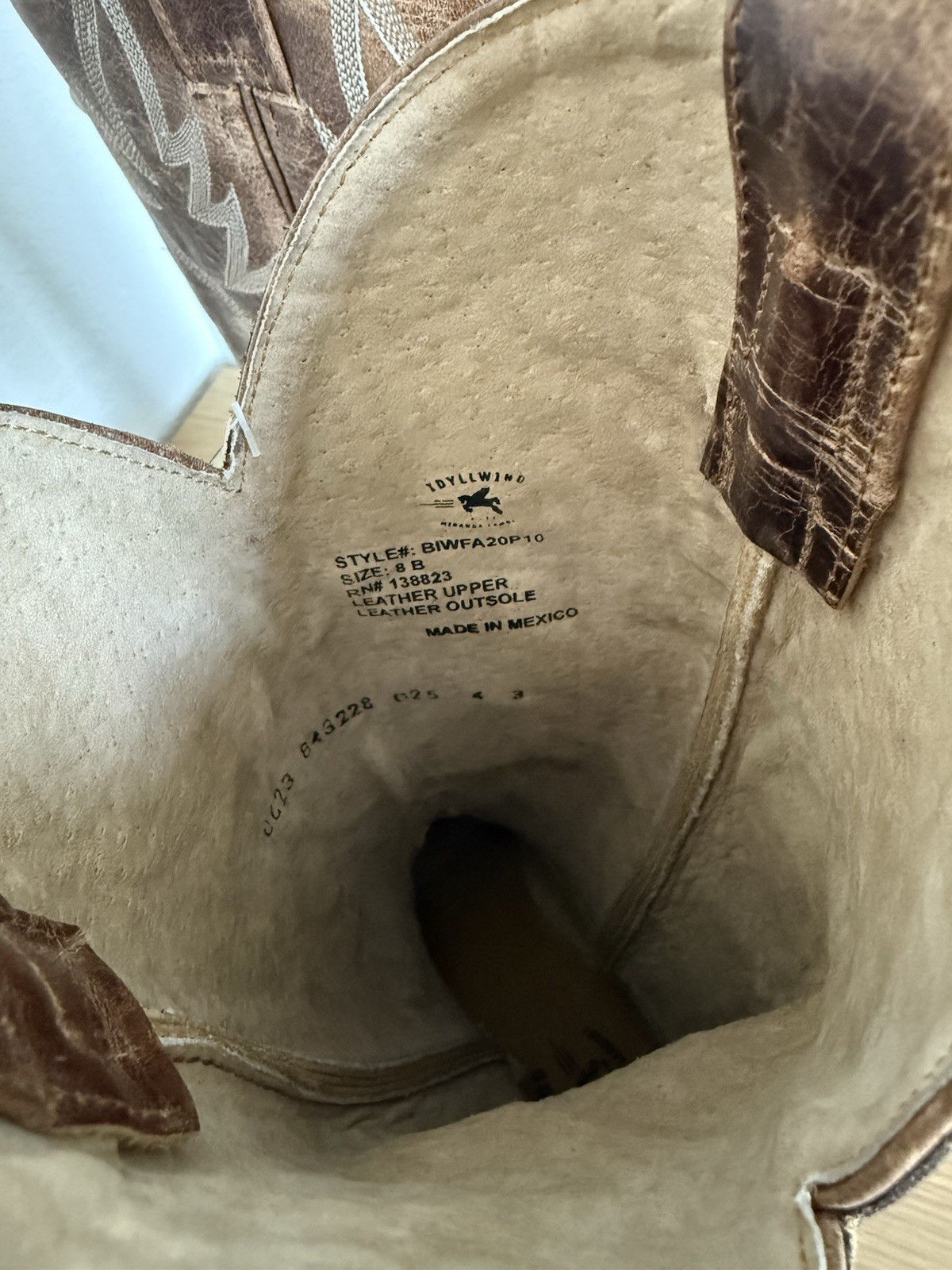 Idyllwind Women’s Cowgirl Brown Western Boots Size 8