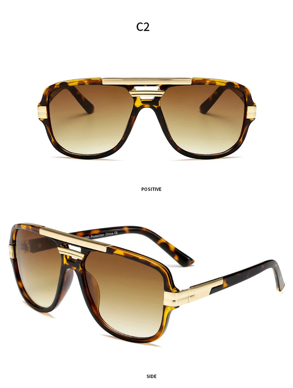 Classic Luxury Men Sunglasses Glamour Fashion Sun Glasses For
