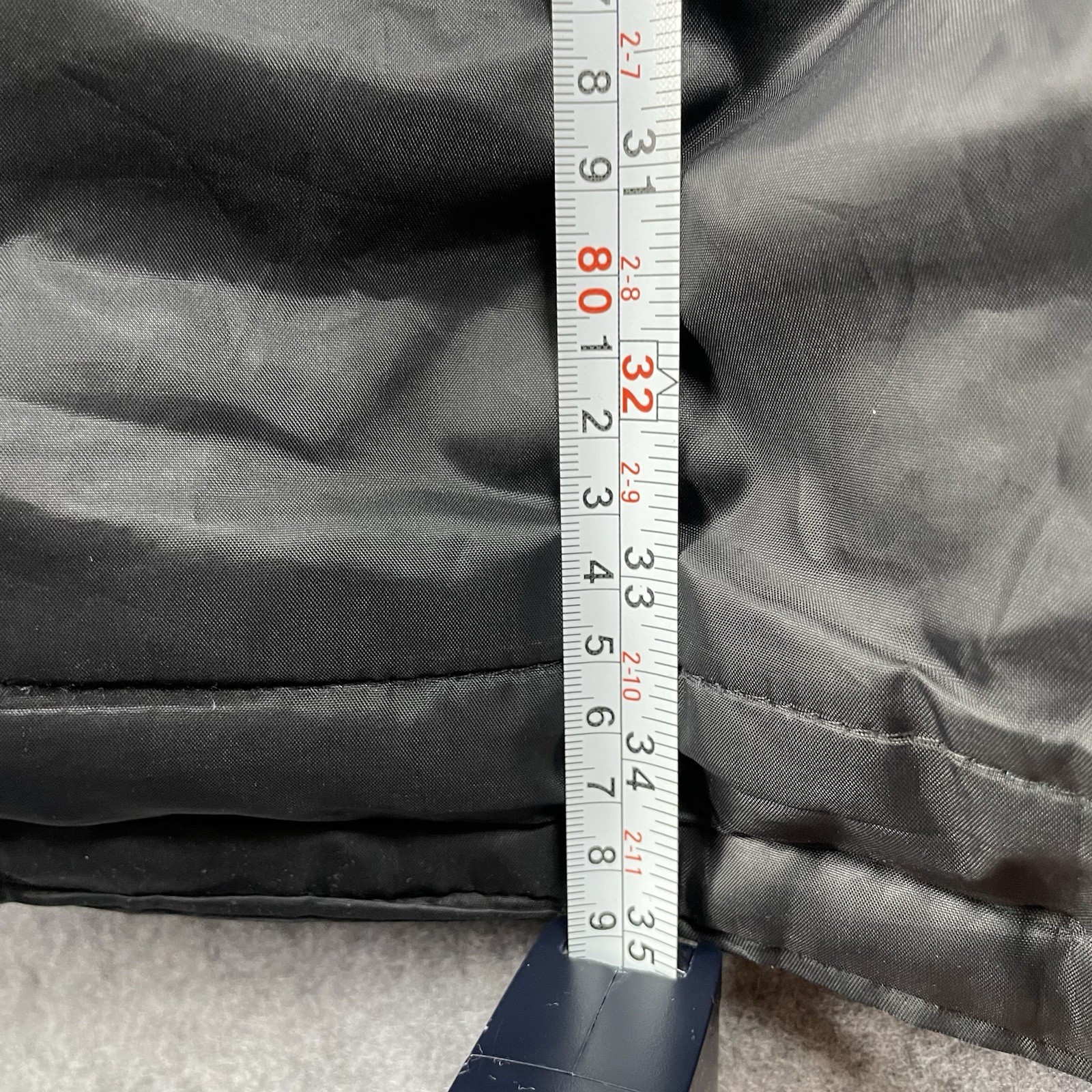 Vintage Reebok Padded Coat Size 2XL Black Full Zip Adjustable Outdoor Retro