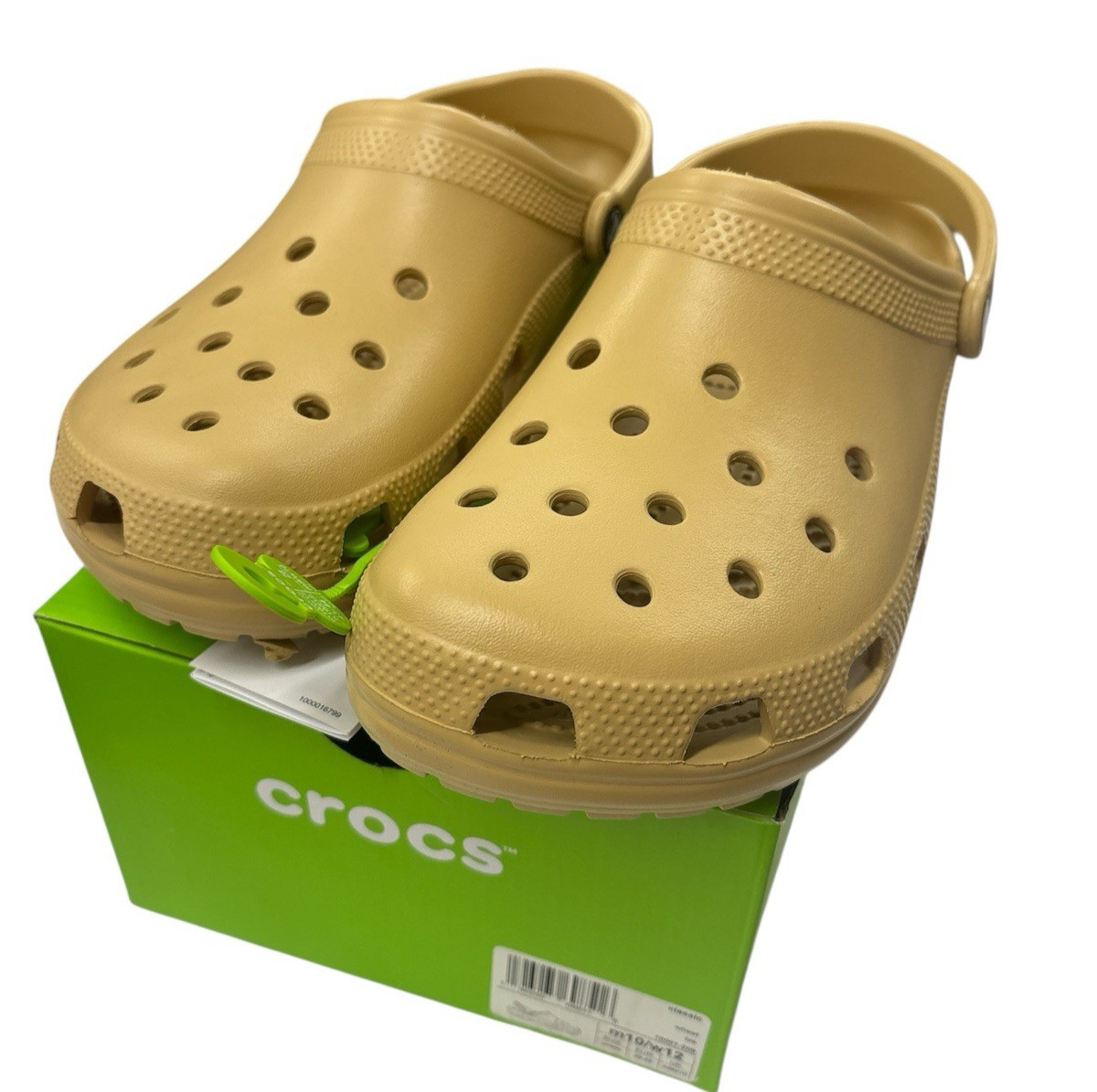 Crocs Unisex/ Men’s/ Women’s Classic Clogs Wheat/ Khaki/ Beige Size M10/W12