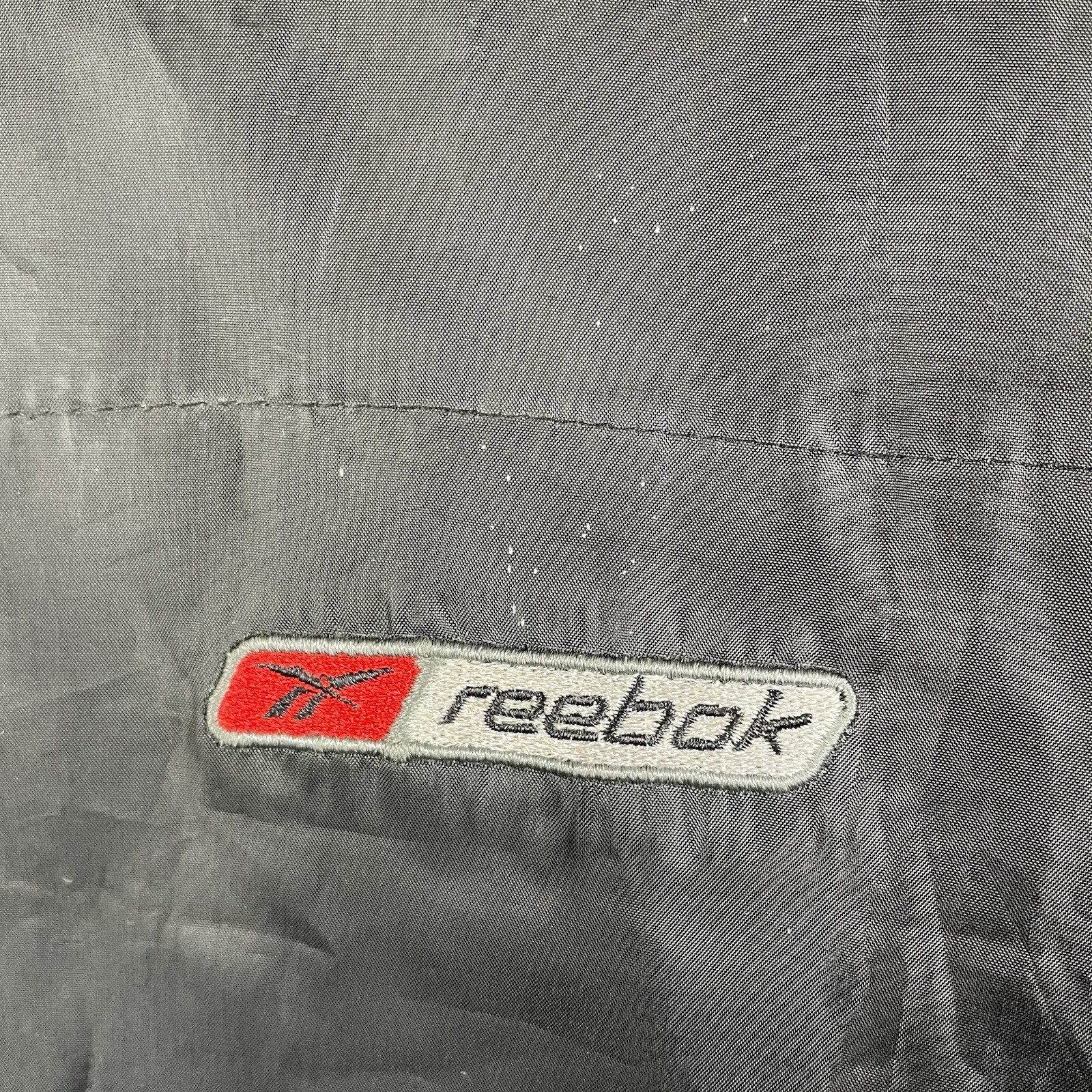 Vintage Reebok Padded Coat Size 2XL Black Full Zip Adjustable Outdoor Retro