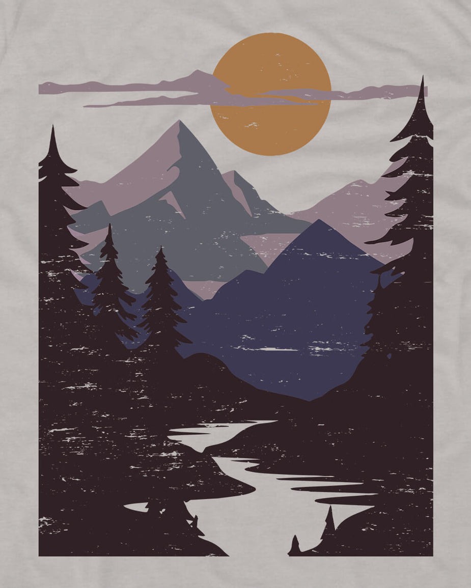 Purple Peaks Tee