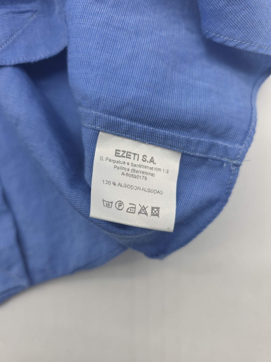 Ermenegildo Zegna Misura Button Up Shirt Men XL Blue Longsleeve.#41203