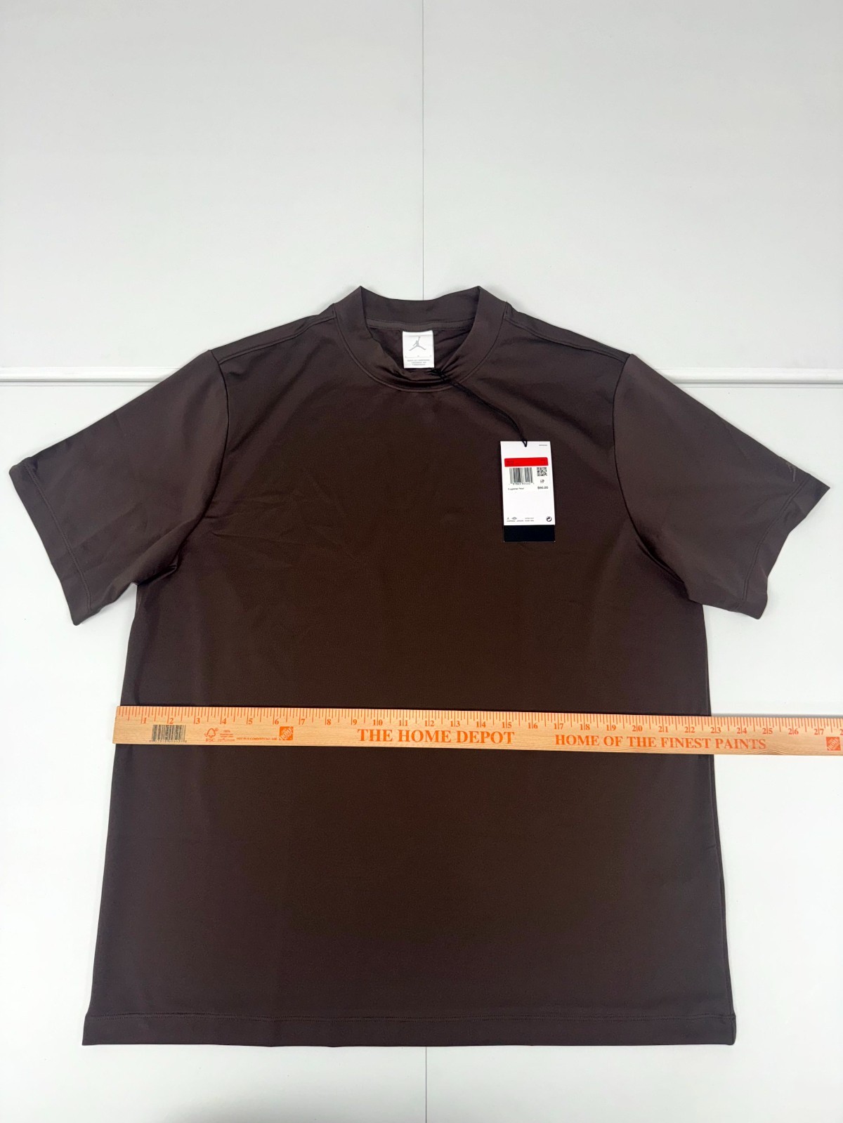 Jordan Sport Mock-Neck Golf Short Sleeve Shirt IB3685-237 Brown Size L $90