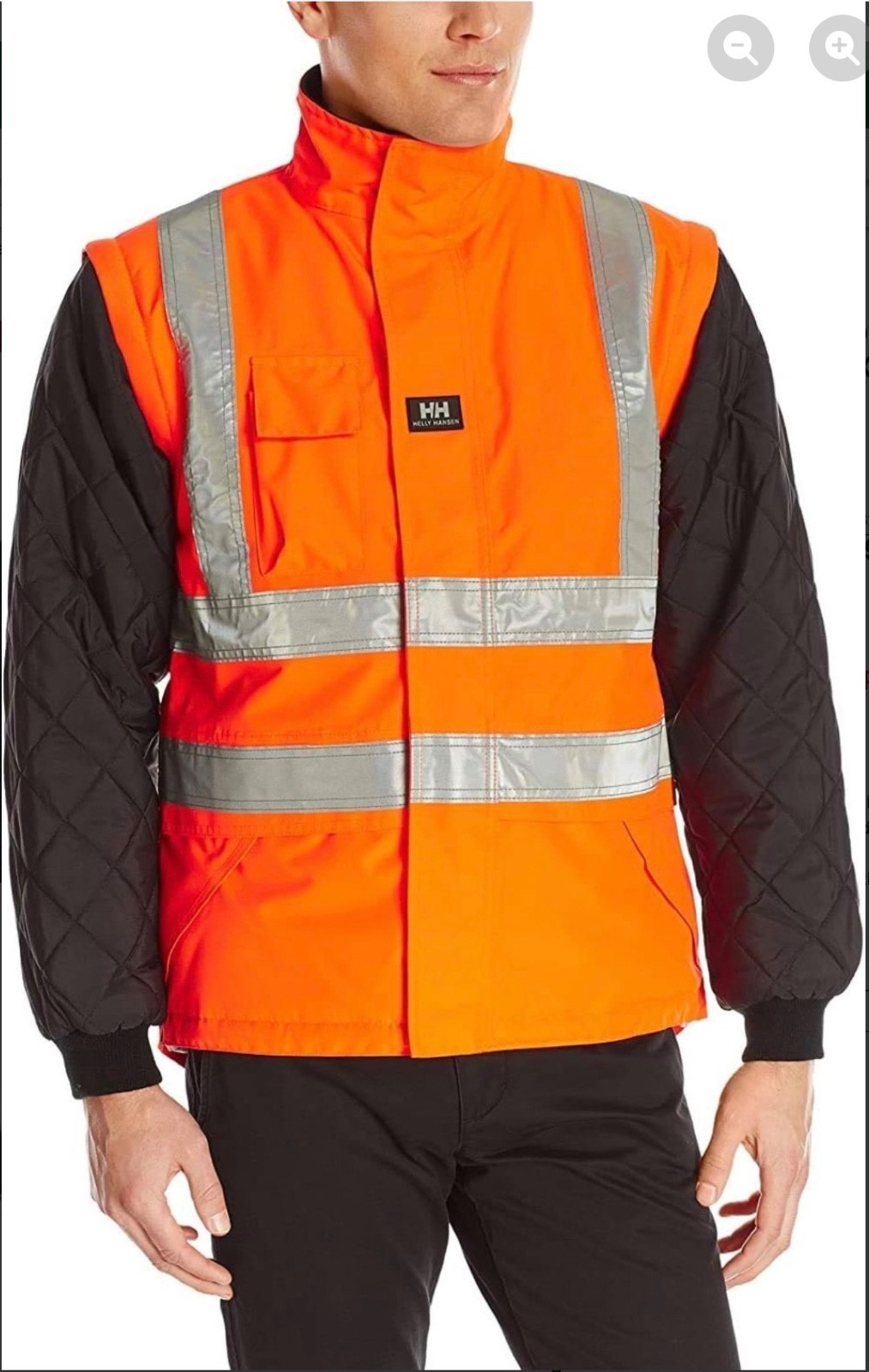 Helly Hansen Men’s Potsdam Lining Orange Hi-Vis Jacket – 3XL, 73374-269