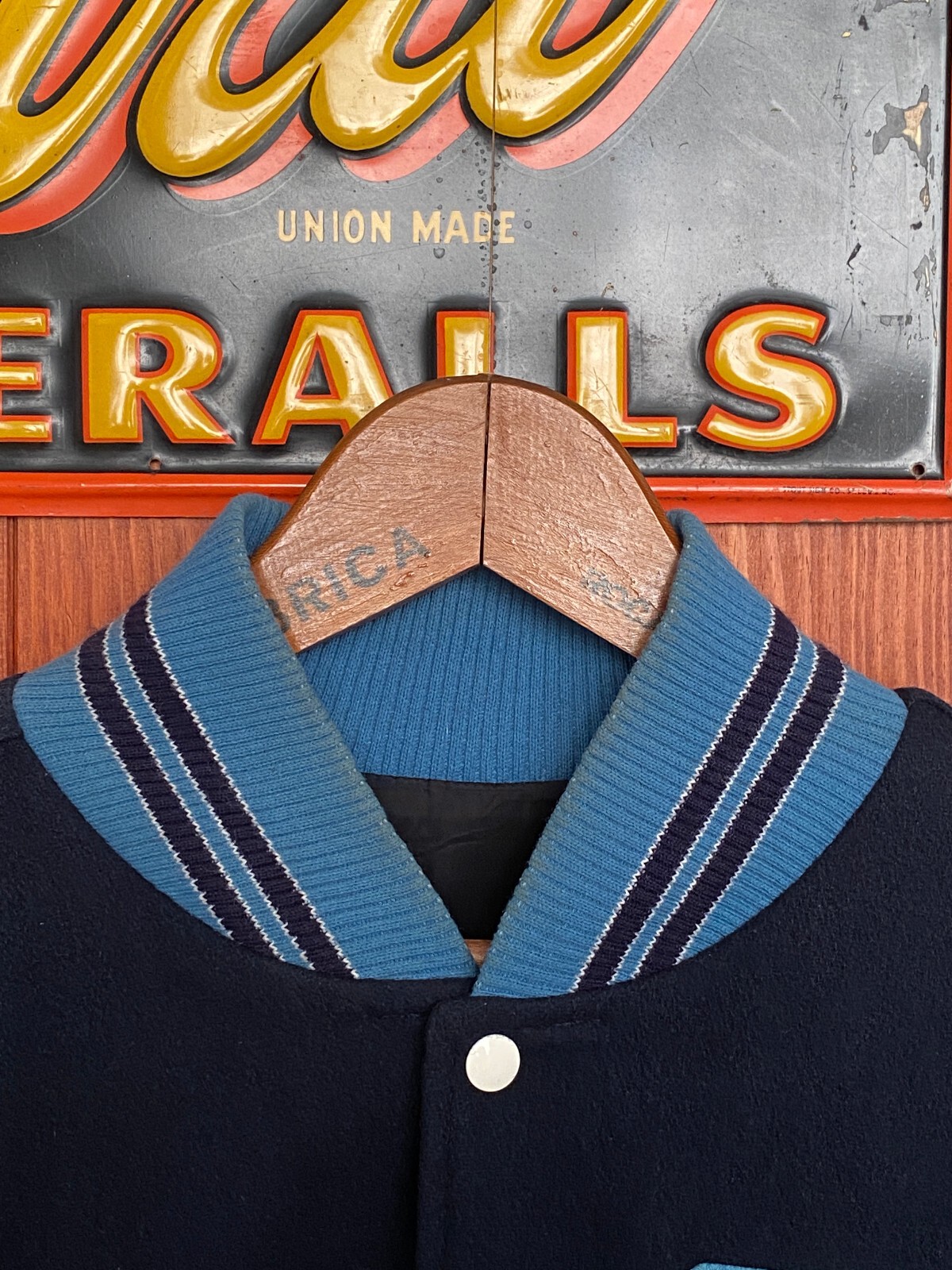 Size Med. Vintage varsity style jacket Made in Canada