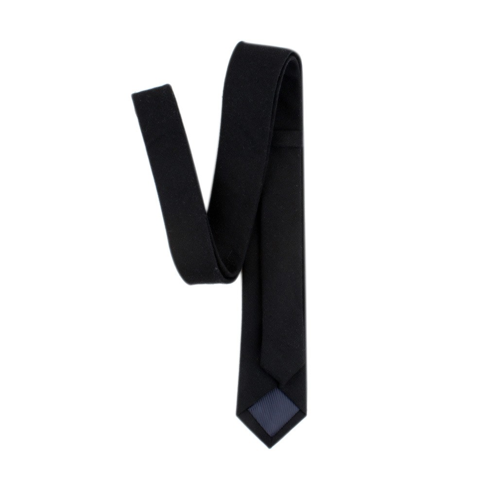 Men Solid 6CM Skinny Linen Cotton Necktie Wedding Party Business Formal Neck Tie