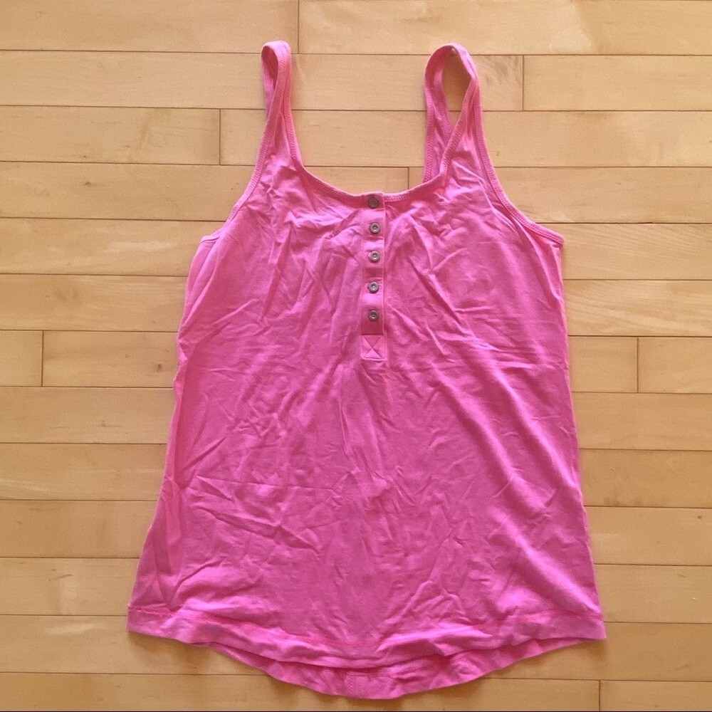 Lululemon Heart Opener Tank pink button down light weight workout retro y2k