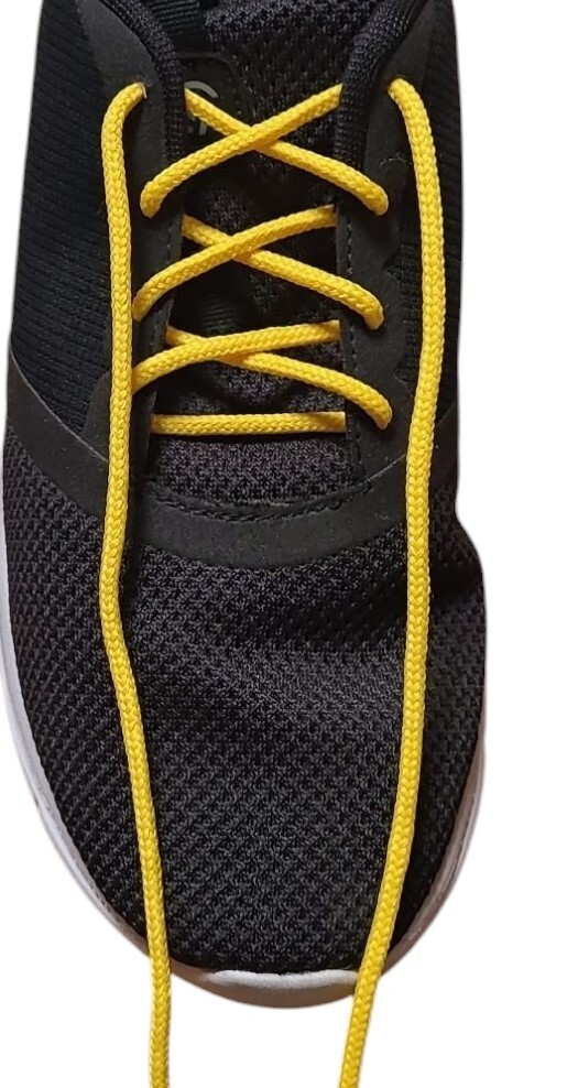2 pair – Round ATHLETIC 4mm Sneaker Running Trainer shoelaces shoestrings!