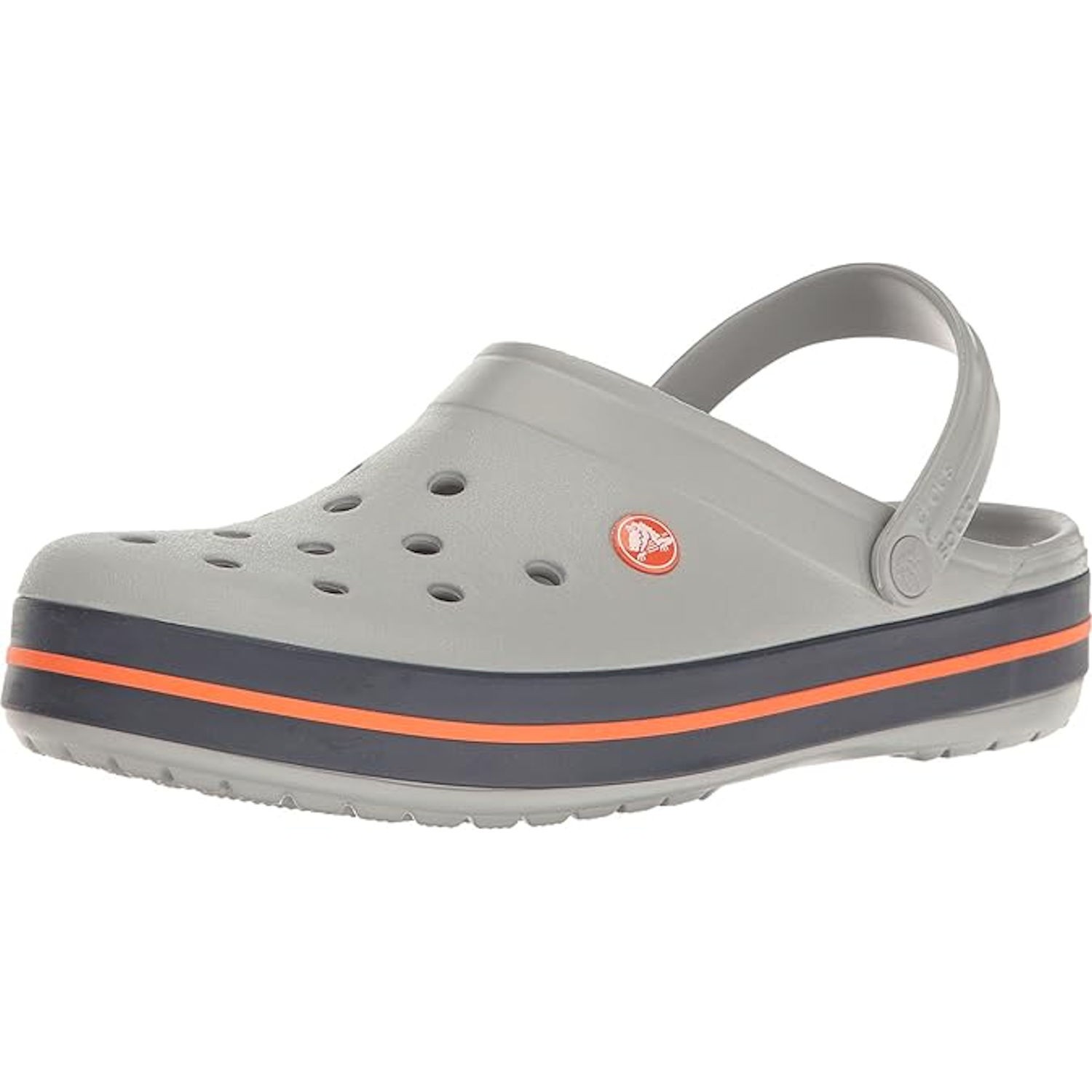Crocs Unisex Men’s and Women’s Crocband Clogs Light Grey 7 Women 5 Men