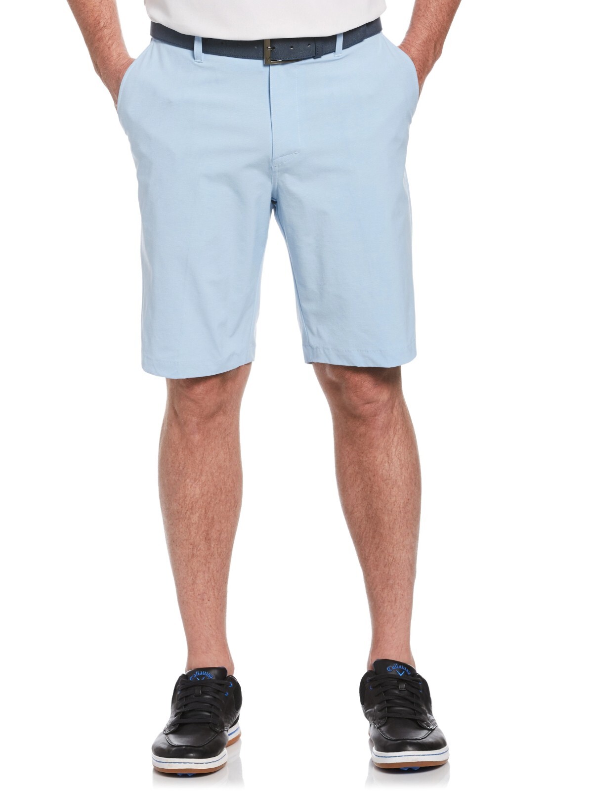 Callaway Stretch Shorts Flex Fabric Opti-Dri Mens 44B Chambray Blue Heather NWT
