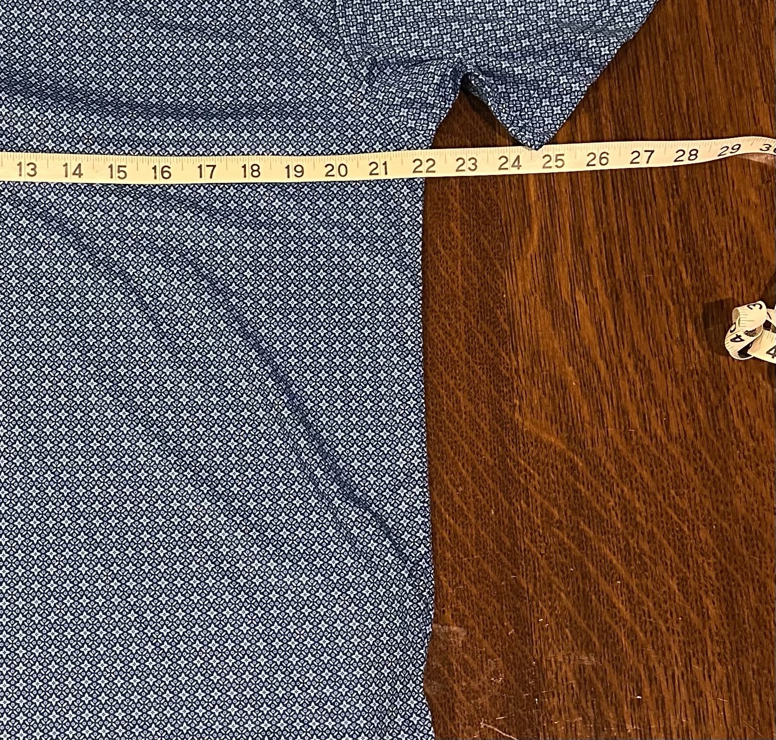 Collars and Co Semi-Spread Collar Polo Lattice Blue Dress Collar Men’s L $88