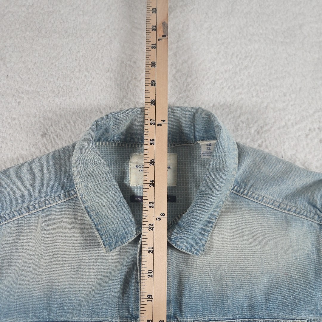 Scotch & Soda Denim Jacket Womens XL Stone Washed Blue