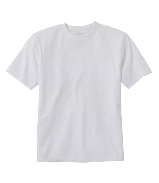L.L.Bean Men’s Carefree Unshrinkable Tee, Traditional Fit Short-Sleeve
