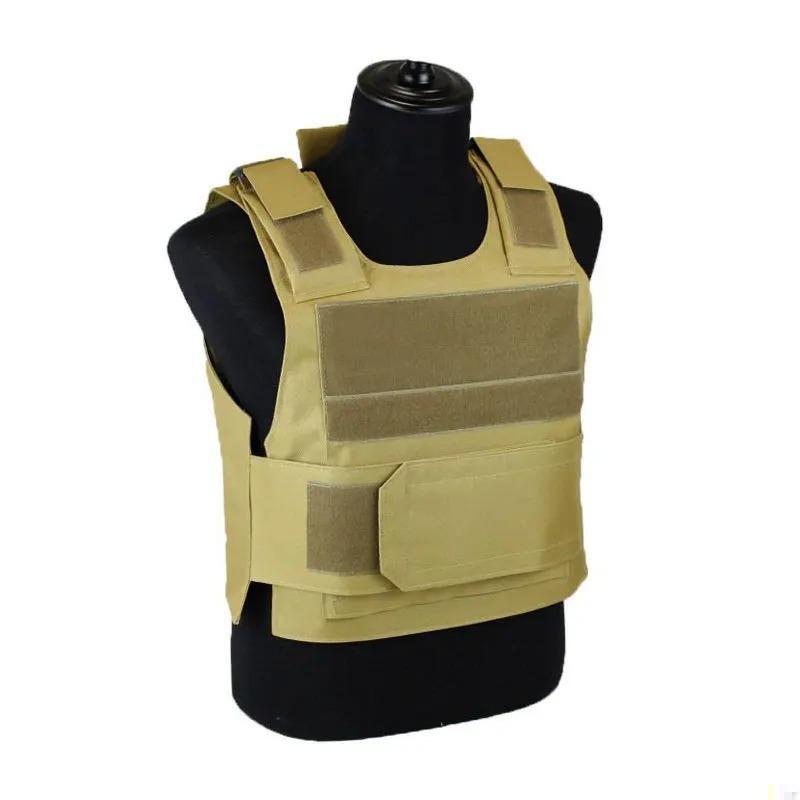Body Bulletproof Vest Front Back Plates Armor Tactical Jacket Guard Security Kit