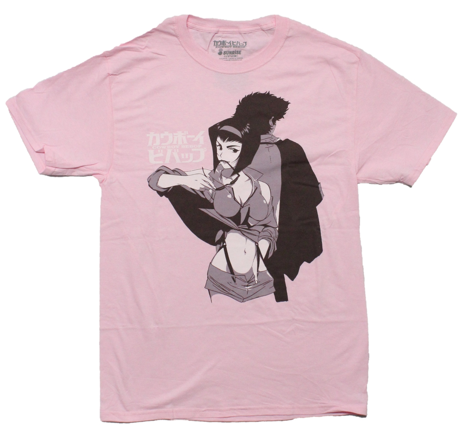 Cowboy Bebop New Adult T-Shirt – Faye Valentine Biting Sunglasses Image