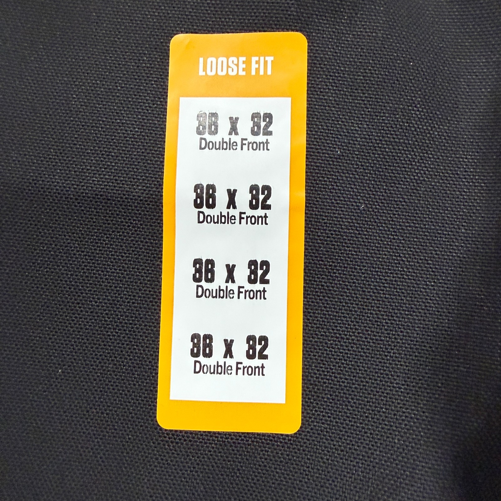 Carhartt B01 Pants Mens 36×32 Black Loose Straight Firm Duck Double Knee Work