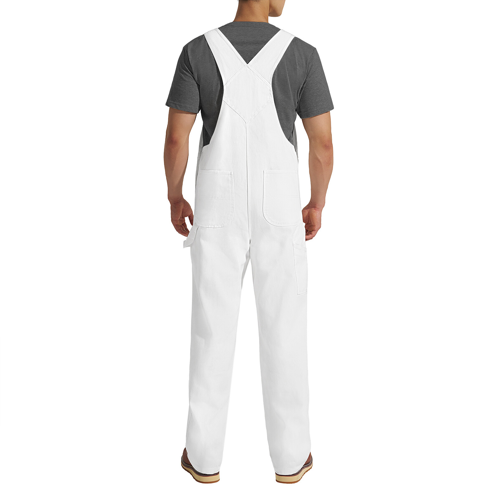 HISEA Men’s Bib and Brace Carpenter Overalls Dungarees Heavy Duty Workwear Jeans