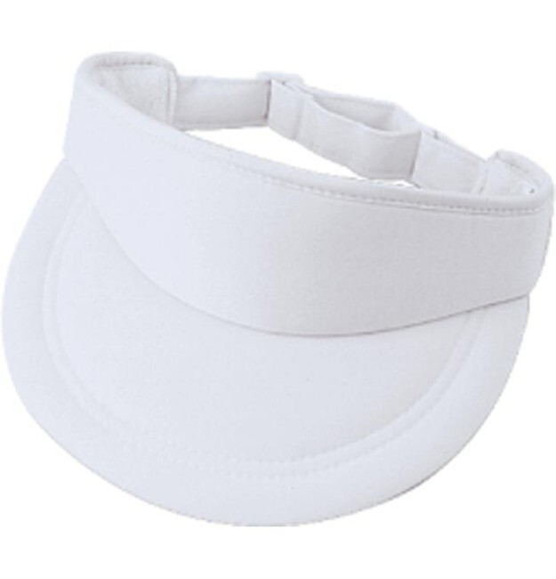 Poly VISOR Foam Polyester Terry Cloth Lining w/ Adjustable Strap Plastic Buckle