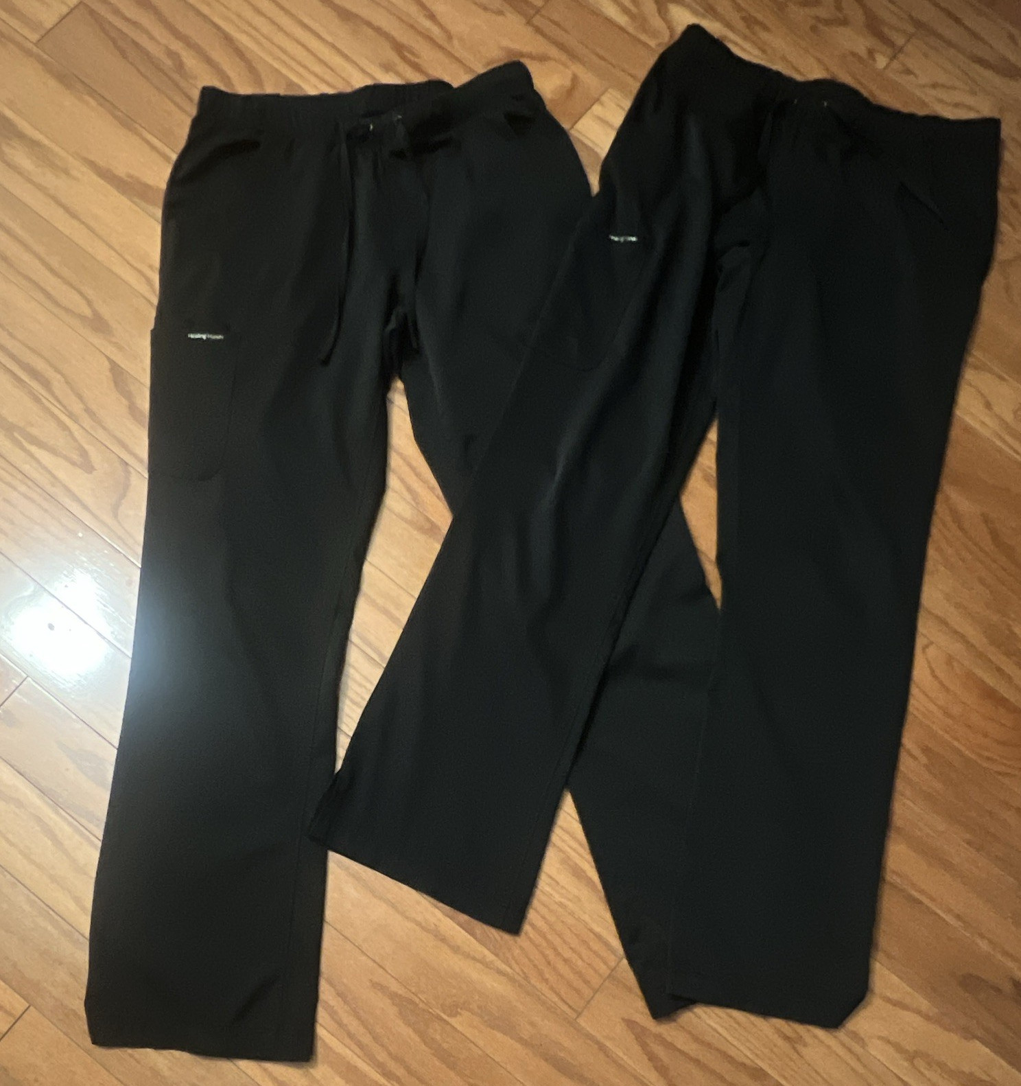 HH Works by Healing Hands Women’s Black Scrub Pants Size S Lot of 3