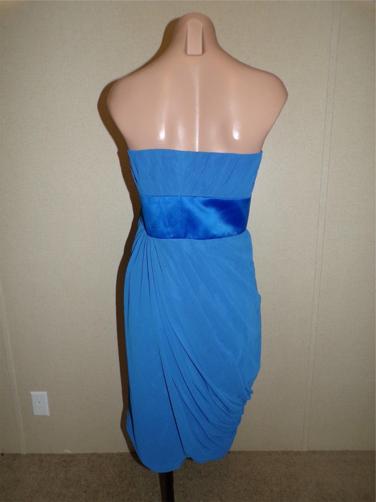 Mori Lee By Madeline Gardner Blue Strapless Dress Size 20 Bridesmaid Prom NWT