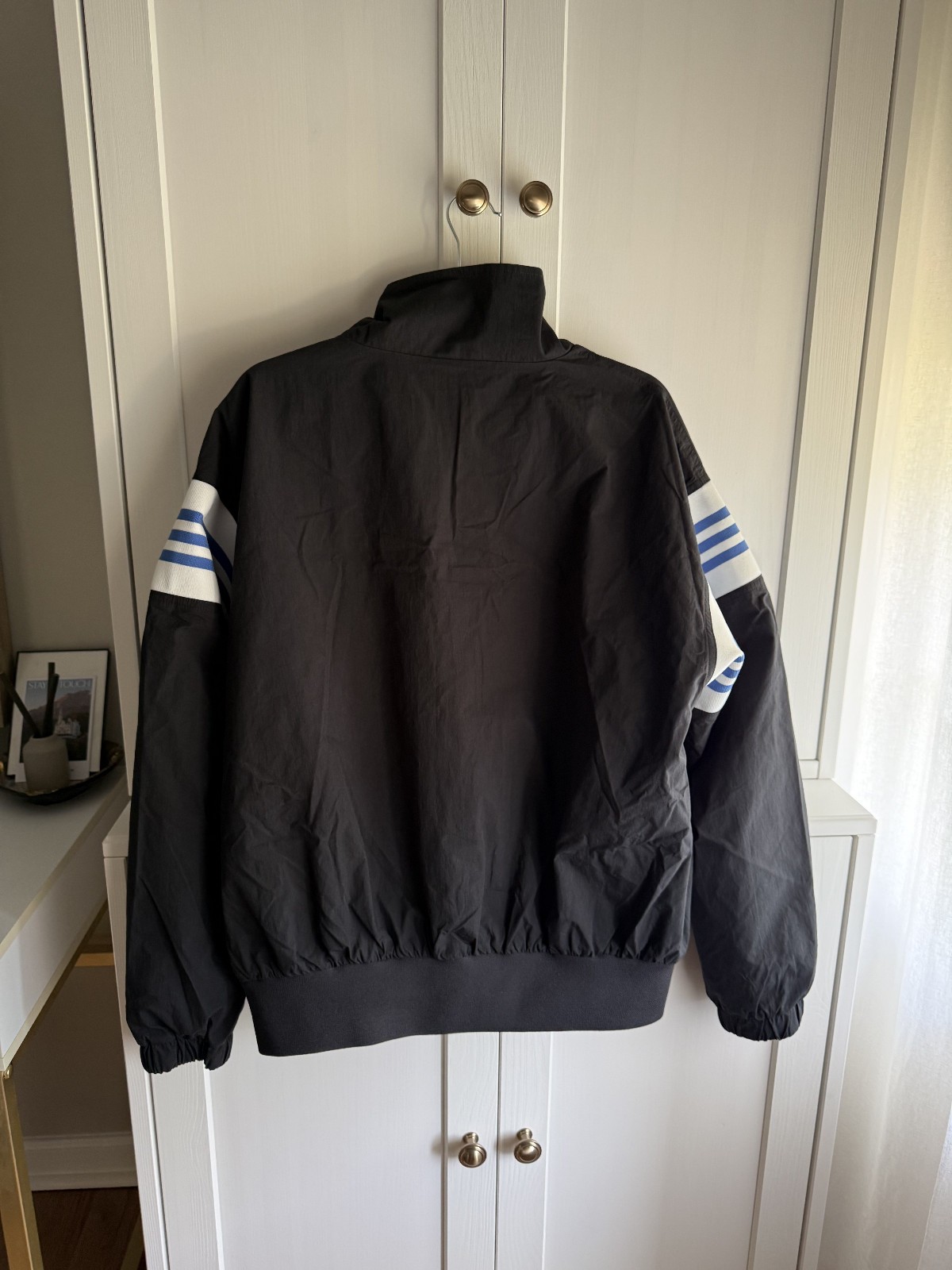 adidas Originals x ASOS *sold out* half zip track jacket in black – size medium