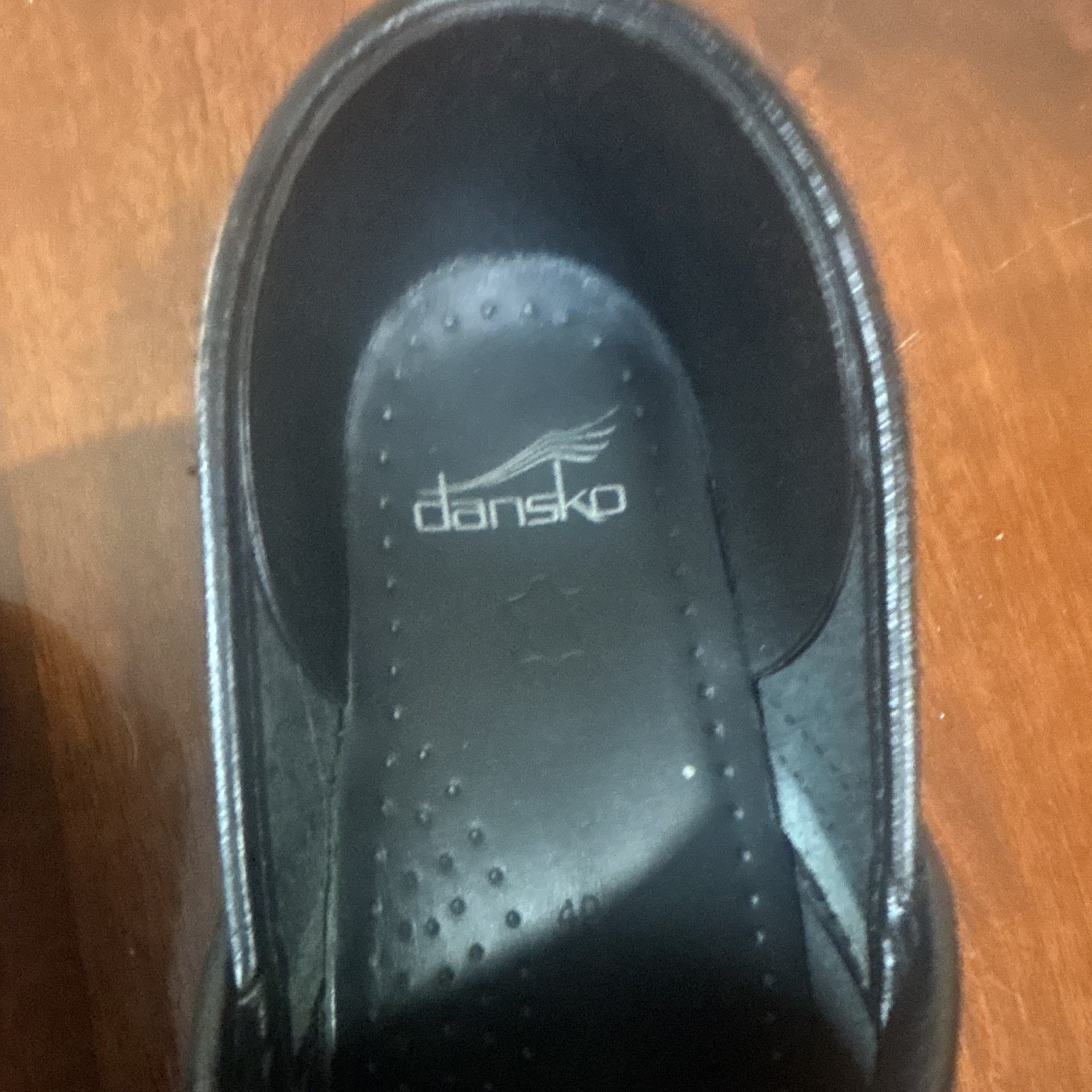 Dansko Professional Black Patent Leather Slip-On Comfort Clogs Women EU 40 US 10