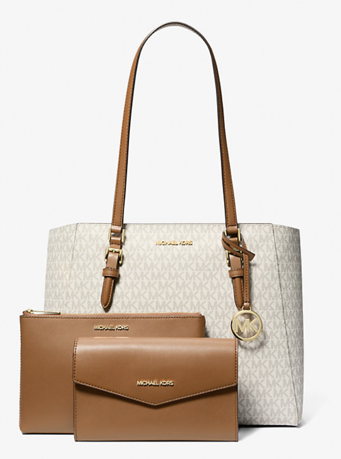 Michael Kors Charlotte Large 3-in-1 Signature Logo Tote Bag, Style# 35F3GCFT9T