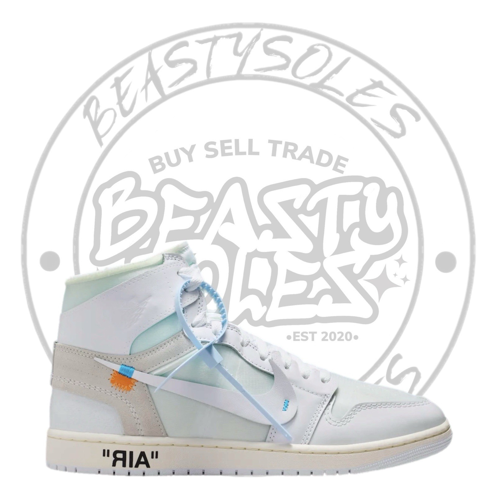 Jordan 1 Retro High Virgil Abloh Archive Alaska Size 11 Deadstock READY TO SHIP!