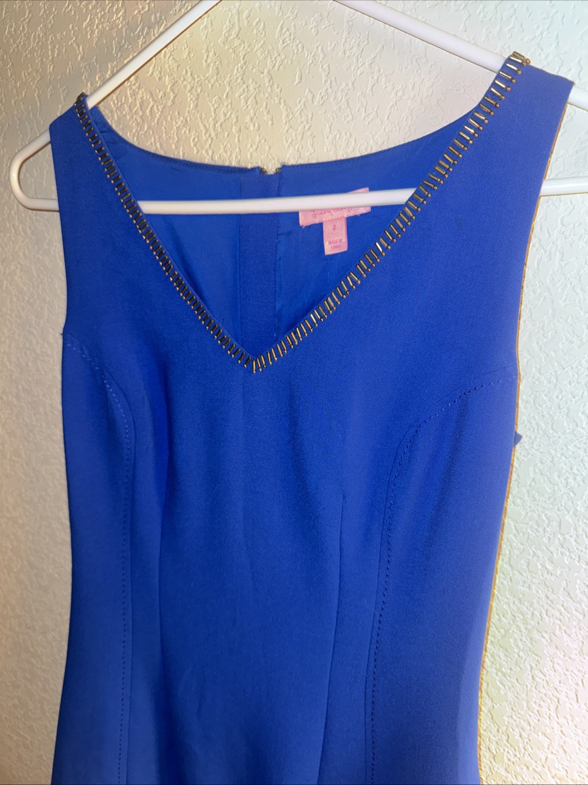 Lilly Pulitzer Minnie Dress Women’s size 2 Royal Blue A-line Sleeveless Dress