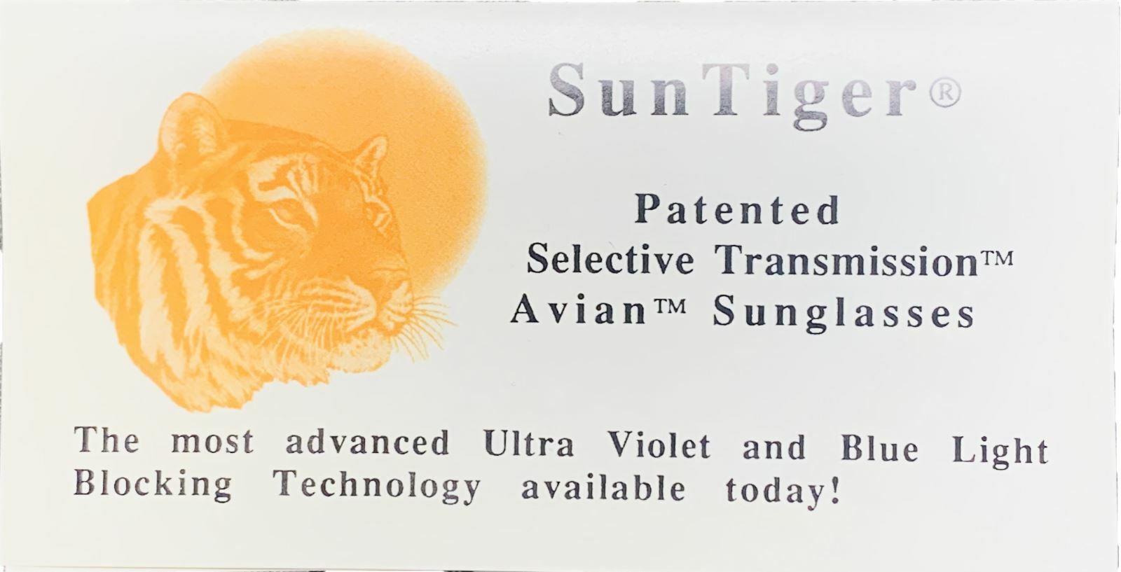 Original Vintage SunTiger Clip On Flip Up Sunglasses Patented Avian Orange Lens