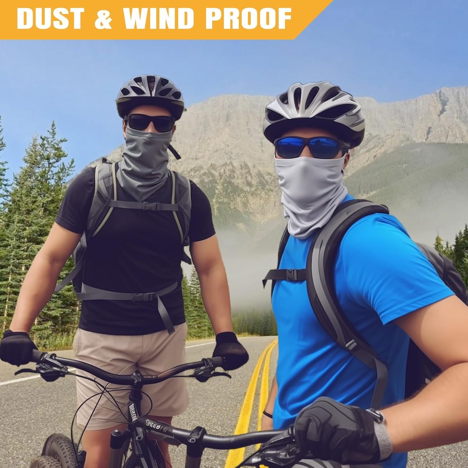 Neck Gaiter Cooling Sun UV Protection Face Mask Balaclava Earloop Scarf Bandana