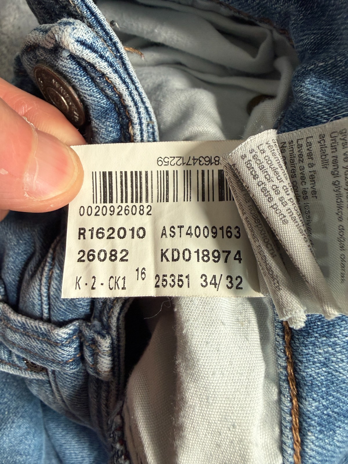 Mavi Jeans Mens 34×32 Blue Denim Mid Rise Straight Leg All Day Comfort Classic