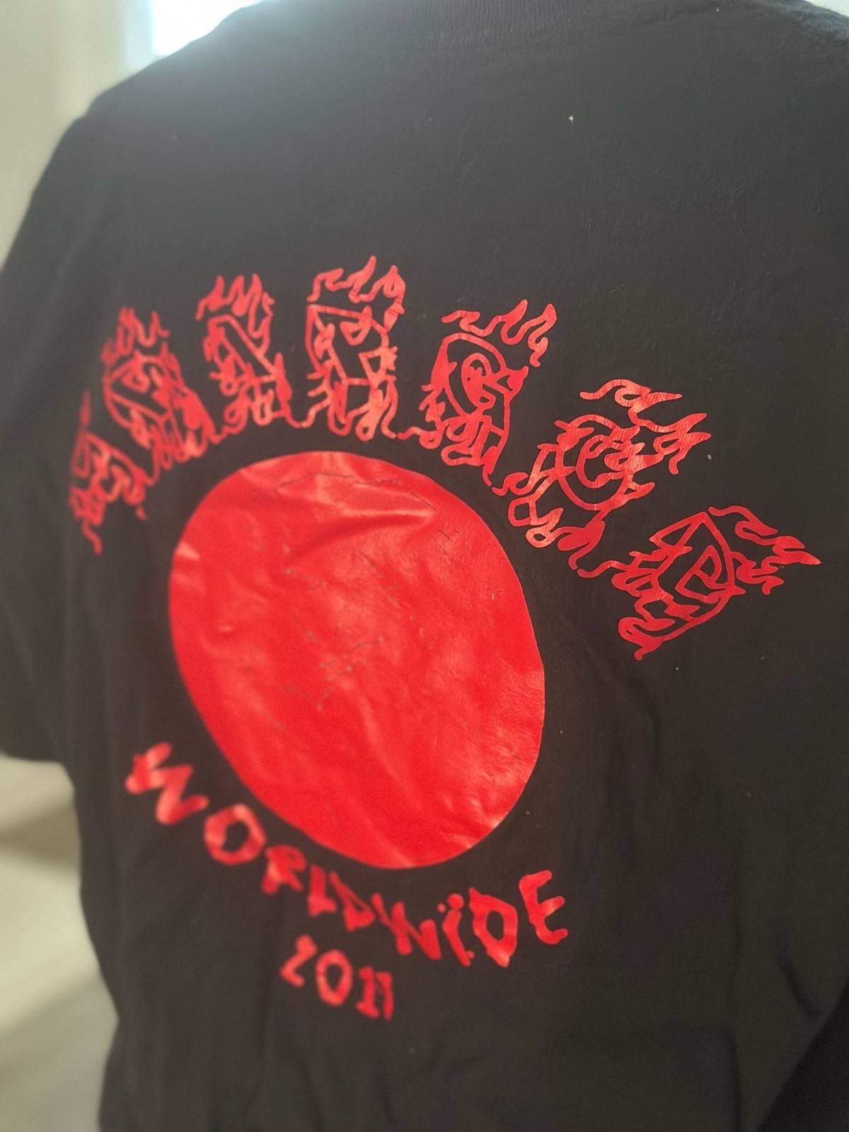 Drip God Worldwide Flame Logo Black Graphic T-Shirt