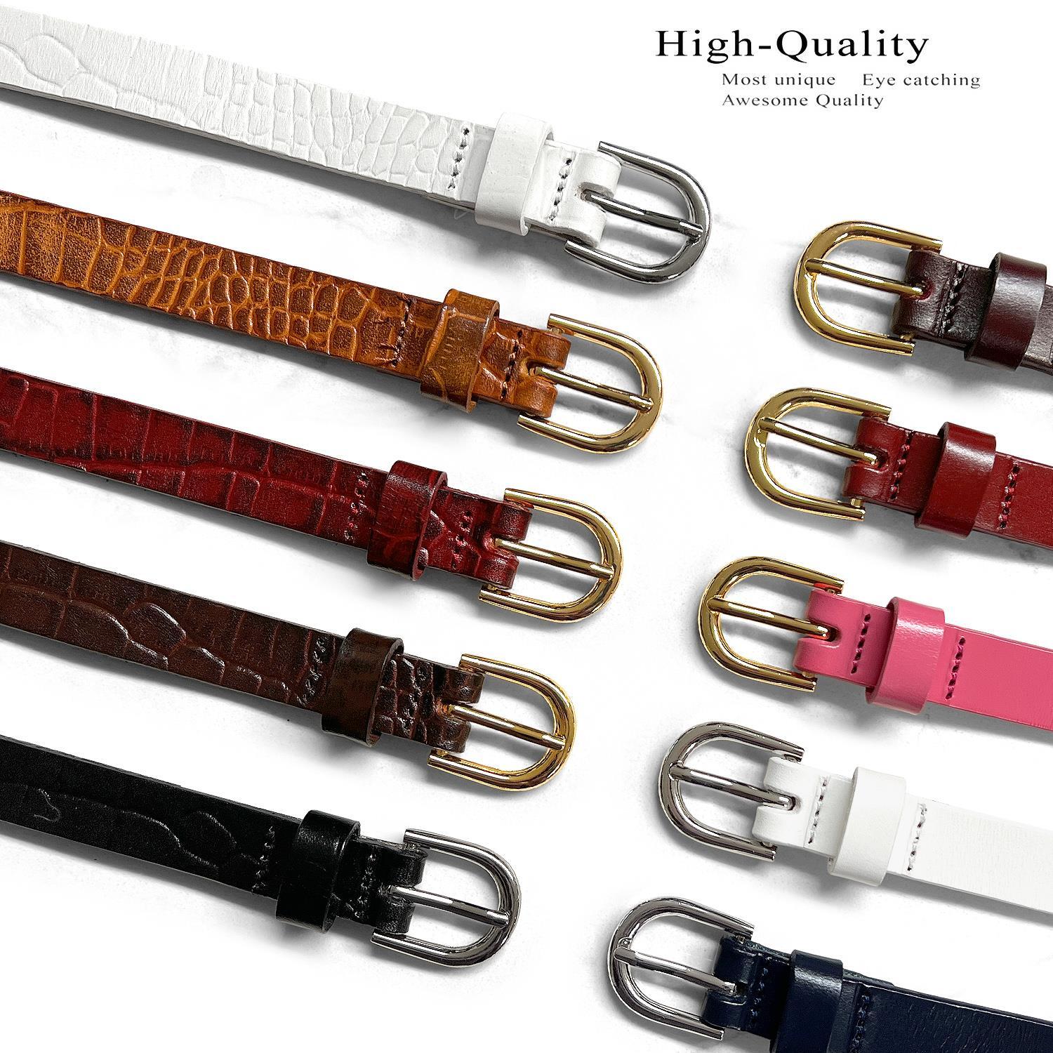 Women’s Dress Belts 100% One Piece Full Grain Genuine Leather Belt 3/4″ wide