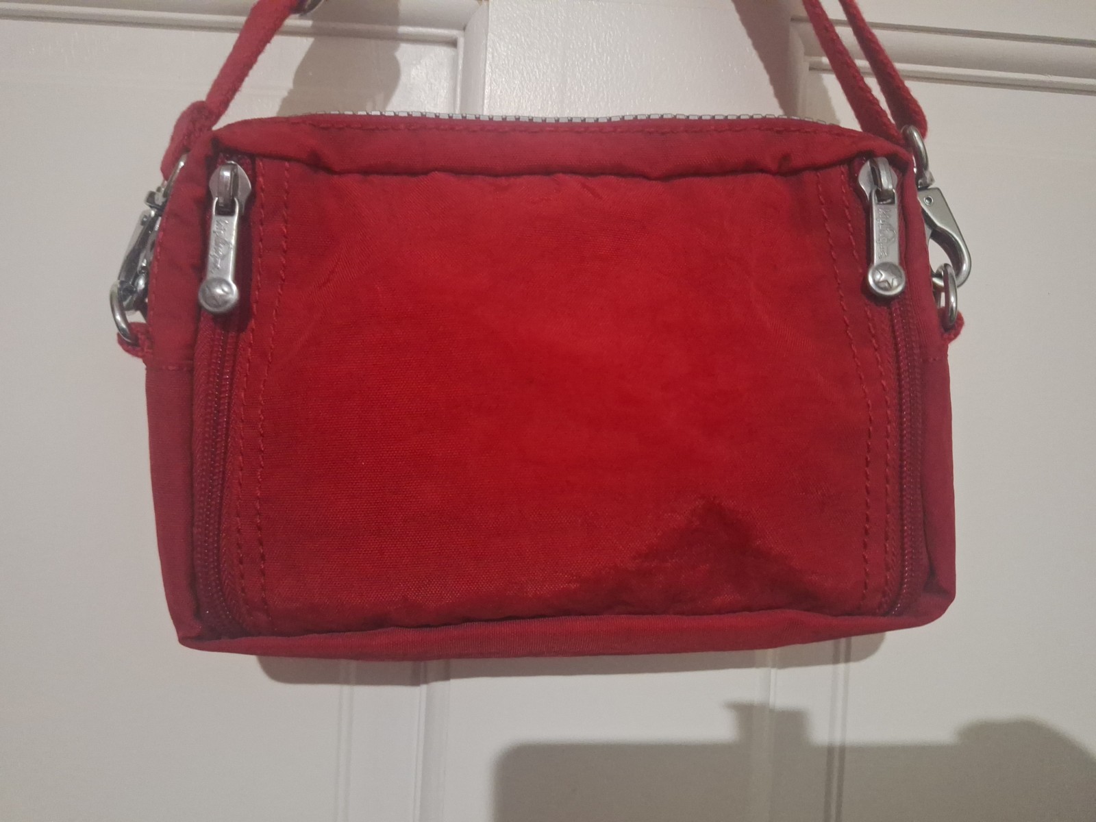 Kipling Merryl 2 In 1 Convertible Crossbody Waist Belt Bag Red Fannypack
