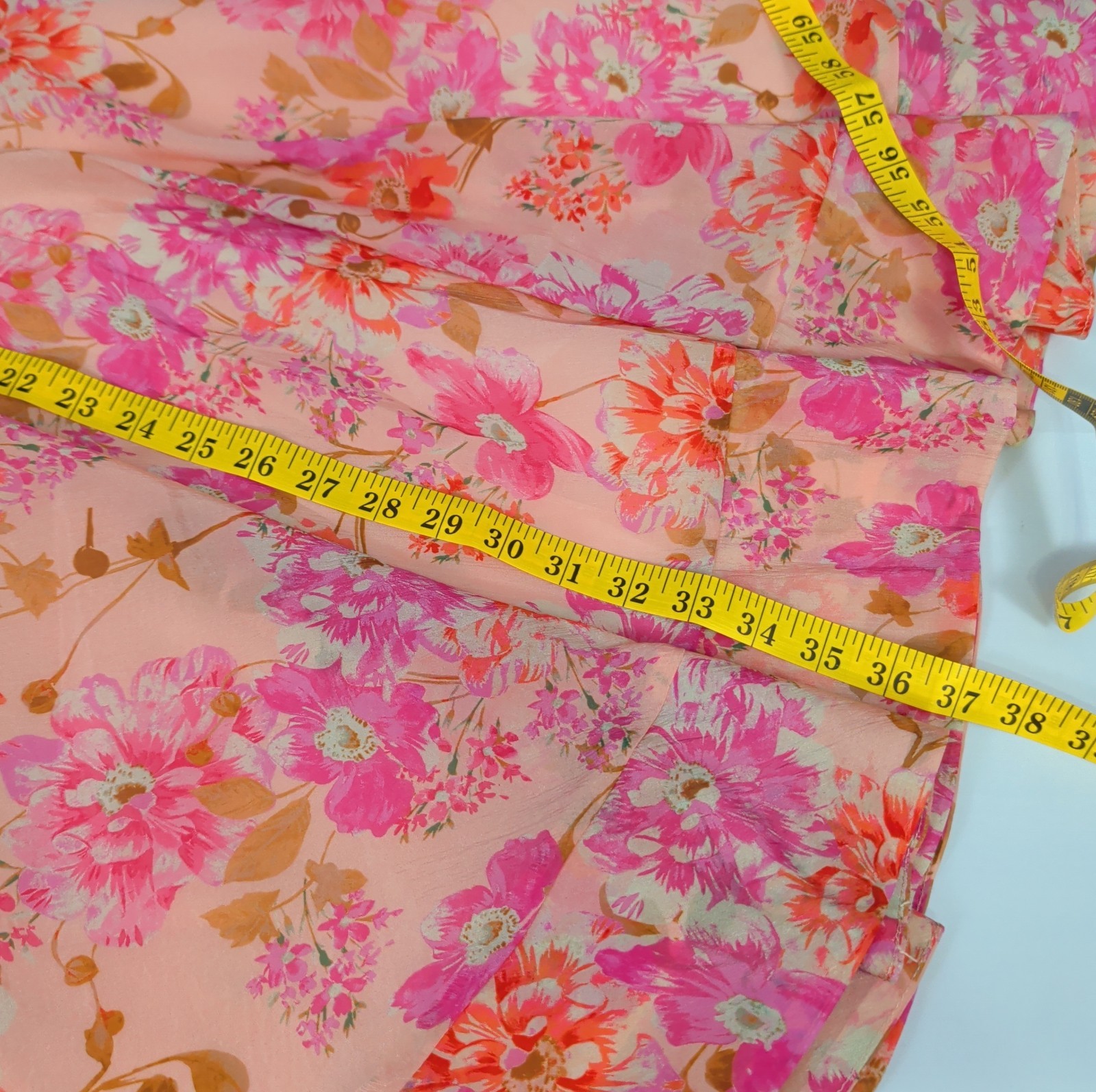Flying Tomato Gorgeous Instinct Woven Lined Dress Size L Floral Puff Sleeve NWT!
